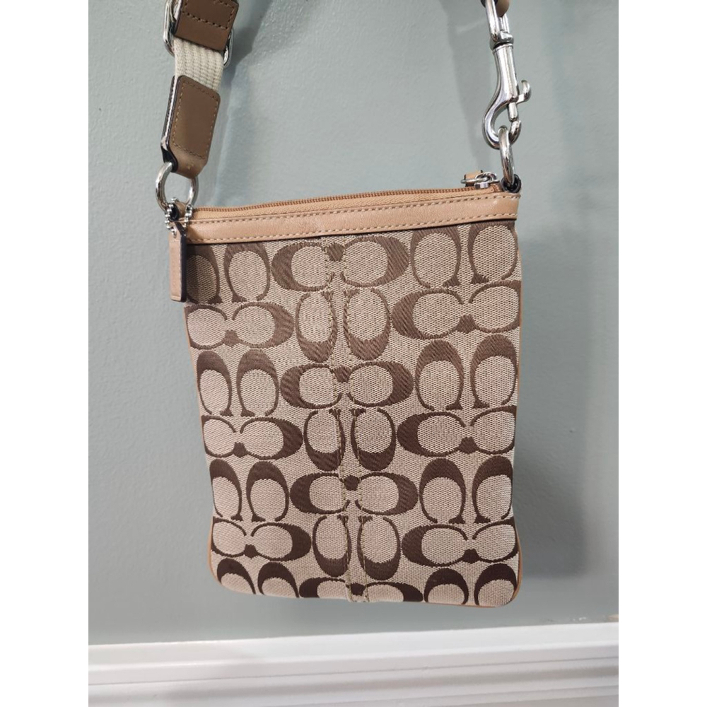 Coach Signature Canvas Small Crossbody Bag - Picture 4 of 5